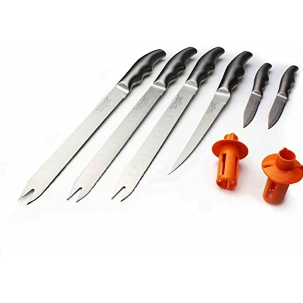 FOREVER SHARP PLATINUM SERIES 8 PC SURGICAL STAINLESS STEEL CULINARY KNIVES SET